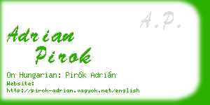 adrian pirok business card