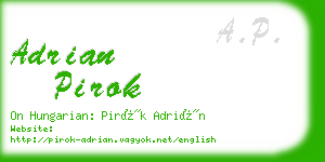 adrian pirok business card